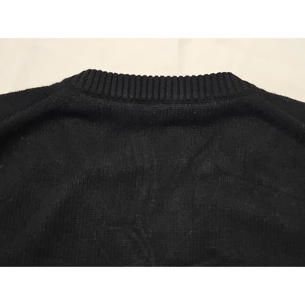 Gucci V-Neck Knit Sweater Leopard Embroidery Italy Size XXL